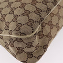 GUCCI GG Canvas Tote Bag Beige Gold 121023 Auth BA16377-16