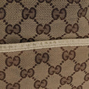 GUCCI GG Canvas Tote Bag Beige Gold 121023 Auth BA16377-2