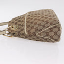 GUCCI GG Canvas Tote Bag Beige Gold 121023 Auth BA16377-5