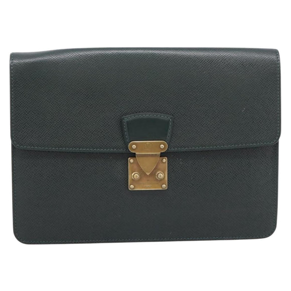 LOUIS VUITTON Taiga Pochette Kourad Clutch Bag Epicea M30194 LV Auth BA16378