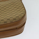 GUCCI Micro GG Canvas Shoulder Bag Beige Gold Auth BA1638-16