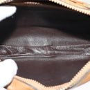 GUCCI Micro GG Canvas Shoulder Bag Beige Gold Auth BA1638-11