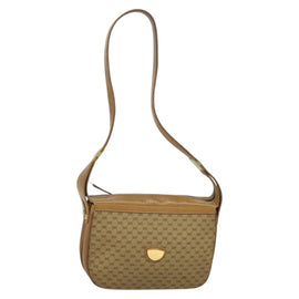 GUCCI Micro GG Canvas Shoulder Bag Beige Gold Auth BA1638