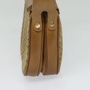 GUCCI Micro GG Canvas Shoulder Bag Beige Gold Auth BA1638-3