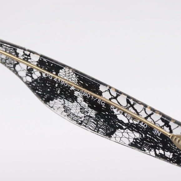 Dolce & Gabbana Sunglasses Plastic Black Gold Auth BA16381V