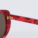 Dolce & Gabbana Sunglasses Plastic Red Gold Auth BA16382V-10