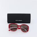 Dolce & Gabbana Sunglasses Plastic Red Gold Auth BA16382V-18