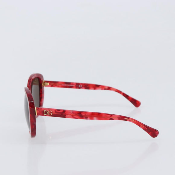 Dolce & Gabbana Sunglasses Plastic Red Gold Auth BA16382V