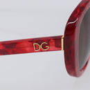 Dolce & Gabbana Sunglasses Plastic Red Gold Auth BA16382V-8