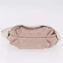 Salvatore Ferragamo Gancini Shoulder Bag Canvas Purple Silver Auth BA16384-6