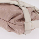 Salvatore Ferragamo Gancini Shoulder Bag Canvas Purple Silver Auth BA16384-18