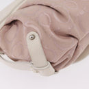 Salvatore Ferragamo Gancini Shoulder Bag Canvas Purple Silver Auth BA16384-19