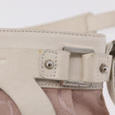Salvatore Ferragamo Gancini Shoulder Bag Canvas Purple Silver Auth BA16384-22
