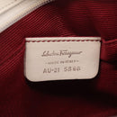 Salvatore Ferragamo Gancini Shoulder Bag Canvas Purple Silver Auth BA16384-12