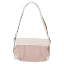 Salvatore Ferragamo Gancini Shoulder Bag Canvas Purple Silver Auth BA16384-2