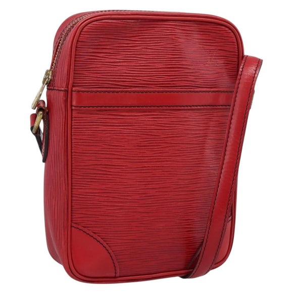 LOUIS VUITTON Epi Danube Shoulder Bag Red M45637 LV Auth BA16385