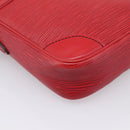 LOUIS VUITTON Epi Danube Shoulder Bag Red M45637 LV Auth BA16385-15