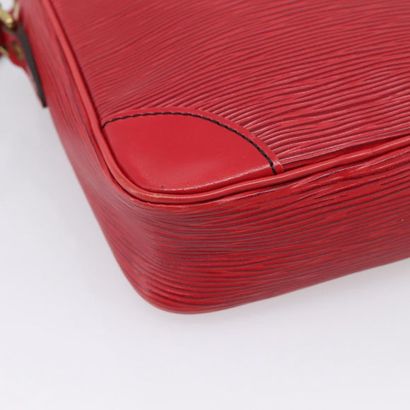LOUIS VUITTON Epi Danube Shoulder Bag Red M45637 LV Auth BA16385