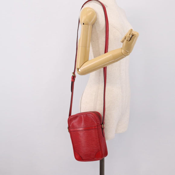 LOUIS VUITTON Epi Danube Shoulder Bag Red M45637 LV Auth BA16385