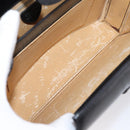 CELINE Hand Bag Leather Black Gold Auth BA16398-22