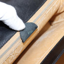 CELINE Hand Bag Leather Black Gold Auth BA16398-12