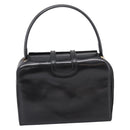 CELINE Hand Bag Leather Black Gold Auth BA16398-2