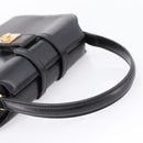 CELINE Hand Bag Leather Black Gold Auth BA16398-7