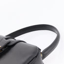 CELINE Hand Bag Leather Black Gold Auth BA16398-8