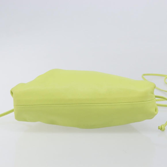 Bottega Veneta Mini The Pouch Leather Green Auth BA16399