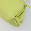 Bottega Veneta Mini The Pouch Leather Green Auth BA16399-11