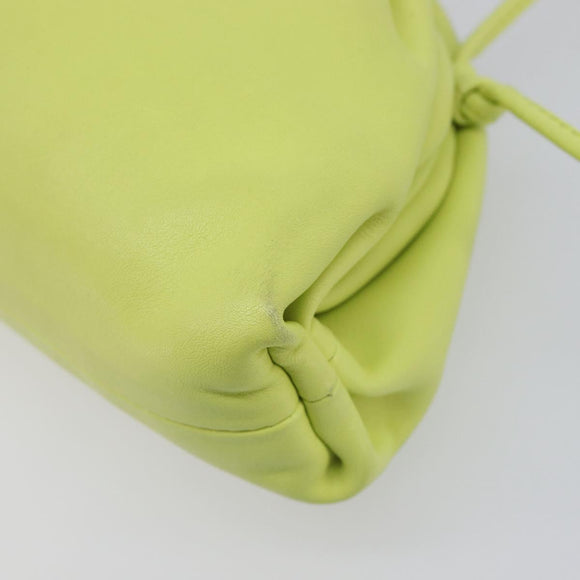 Bottega Veneta Mini The Pouch Leather Green Auth BA16399