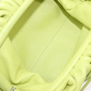 Bottega Veneta Mini The Pouch Leather Green Auth BA16399-18