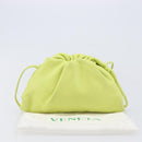 Bottega Veneta Mini The Pouch Leather Green Auth BA16399-12