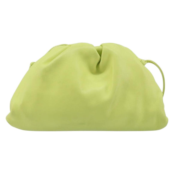 Bottega Veneta Mini The Pouch Leather Green Auth BA16399