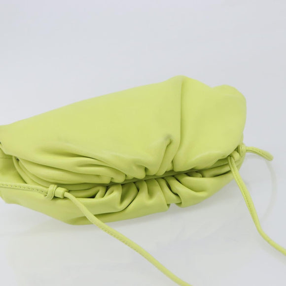 Bottega Veneta Mini The Pouch Leather Green Auth BA16399