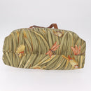 Salvatore Ferragamo Boston Bag Nylon Green Gold Auth BA16400-9