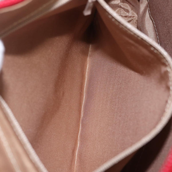 Burberrys Nova Check Shoulder Bag Canvas Beige Gold Auth BA16401