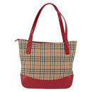 Burberrys Nova Check Shoulder Bag Canvas Beige Gold Auth BA16401-2
