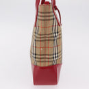 Burberrys Nova Check Shoulder Bag Canvas Beige Gold Auth BA16401-5