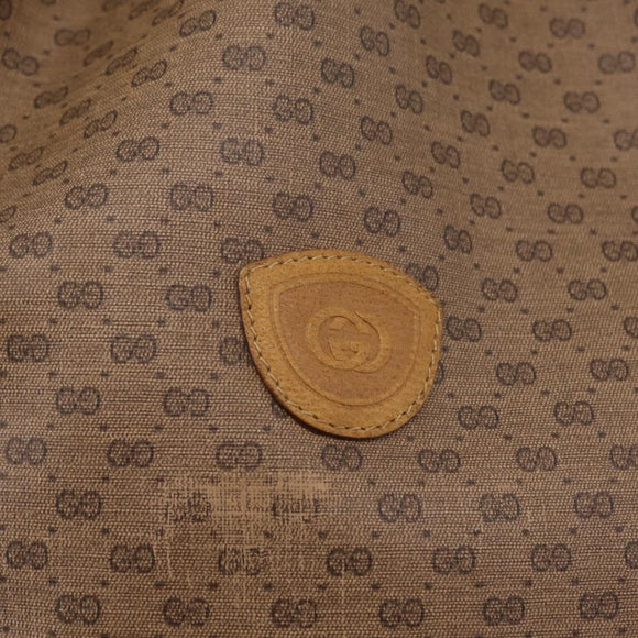 GUCCI Micro GG Supreme Shoulder Bag PVC Beige Gold 001 084 0850 Auth BA16402