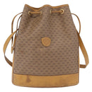 GUCCI Micro GG Supreme Shoulder Bag PVC Beige Gold 001 084 0850 Auth BA16402-2
