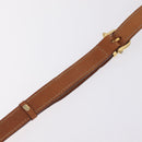 CELINE Macadam Canvas Shoulder Bag PVC Leather Brown Gold Auth BA16403-10