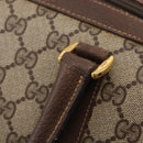 GUCCI GG Supreme Web Sherry Line Hand Bag PVC Beige Gold 40 02 007 Auth BA16404-9