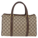 GUCCI GG Supreme Web Sherry Line Hand Bag PVC Beige Gold 40 02 007 Auth BA16404-2