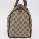 GUCCI GG Supreme Web Sherry Line Hand Bag PVC Beige Gold 40 02 007 Auth BA16404-4