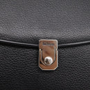 Burberrys Hand Bag Leather 2way Black Silver Auth BA16406A-19