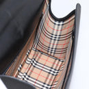 Burberrys Hand Bag Leather 2way Black Silver Auth BA16406A-21