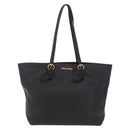 Miu Miu Tote Bag Leather 2way Black Gold Auth BA16407A-13