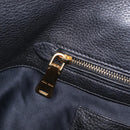 Miu Miu Tote Bag Leather 2way Black Gold Auth BA16407A-22