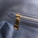 Miu Miu Tote Bag Leather 2way Black Gold Auth BA16407A-24